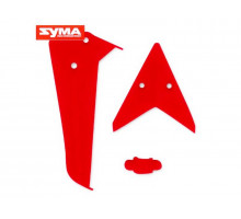 Хвостовое оперение (красное) для вертолета Syma S5