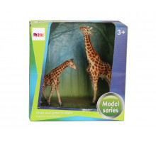 Набор фигурок животных MASAI MARA MM211-293 серии "Мир диких животных": Семья жирафов, 2 пр.