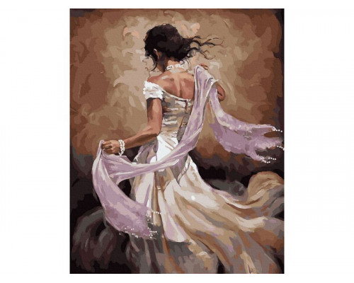 Картина по номерам с цветной схемой 40х50 ФЛАМЕНКО (28 цветов)