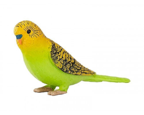 Фигурка KONIK Волнистый попугайчик, зеленый