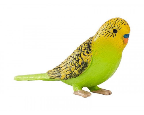 Фигурка KONIK Волнистый попугайчик, зеленый