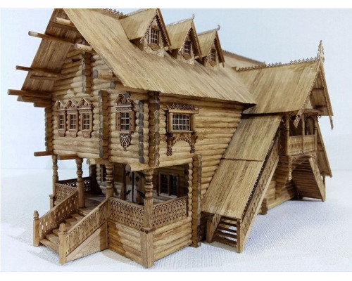 Сборная деревянная модель СВМодель. Терем в Китай-городе, 3370 деталей, 1/72
