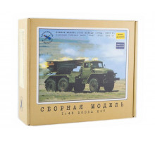 Сборная модель AVD Боевая машина РС30 "Град" (375Д) 1963 г., 1/43