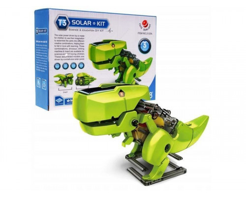 Конструктор на солнечных батареях Cute Sunlight Динозавр 3 в 1