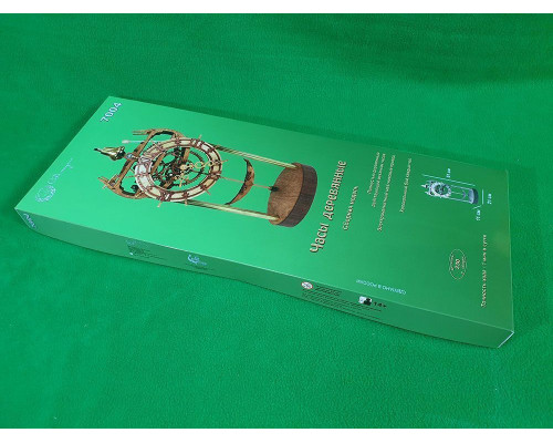 Сборная деревянная модель СВМодель. Часы деревянные каминные, 230 деталей