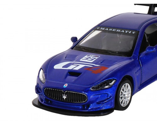 Машина АВТОПАНОРАМА Maserati Gran Turismo MC GT4, синий, 1/43, инерция, в/к 17,5*12,5*6,5 см