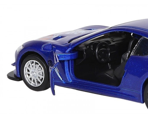 Машина АВТОПАНОРАМА Maserati Gran Turismo MC GT4, синий, 1/43, инерция, в/к 17,5*12,5*6,5 см