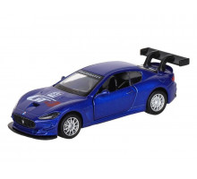 Машина "АВТОПАНОРАМА" Maserati Gran Turismo MC GT4, синий, 1/43, инерция, в/к 17,5*12,5*6,5 см