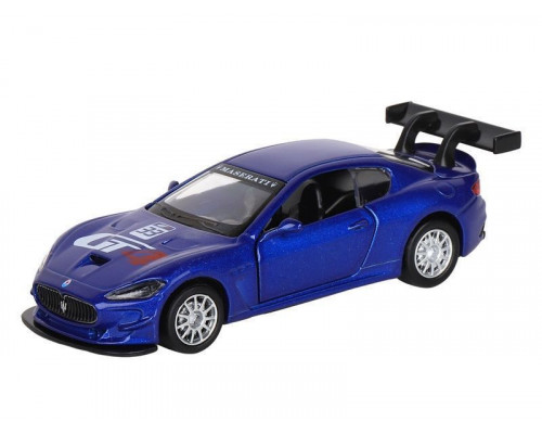 Машина АВТОПАНОРАМА Maserati Gran Turismo MC GT4, синий, 1/43, инерция, в/к 17,5*12,5*6,5 см