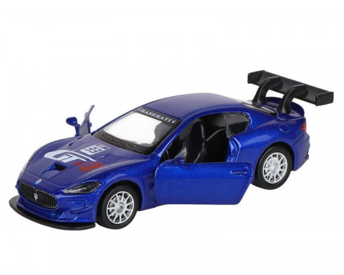 Машина АВТОПАНОРАМА Maserati Gran Turismo MC GT4, синий, 1/43, инерция, в/к 17,5*12,5*6,5 см