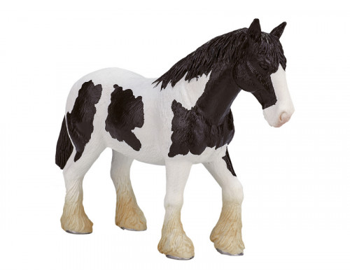 Фигурка KONIK Лошадь Клейдесдаль, чёрно-белая