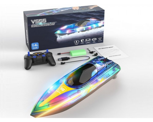 Радиоуправляемый катер Flytec V555 с подсветкой 2.4G RTR