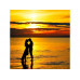 Картина мозаикой 30х30 ЗАКАТ ДЛЯ ДВОИХ (квадрат) (20 цветов)