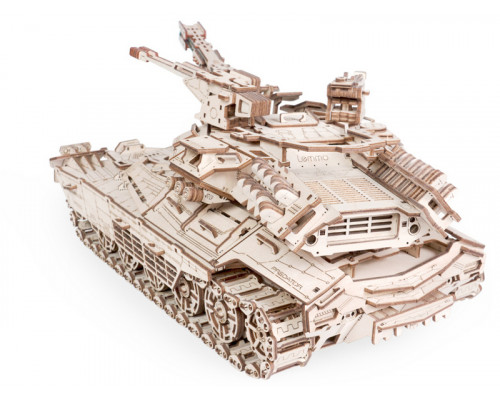 Деревянный конструктор Lemmo Танк Хищник, 984 детали
