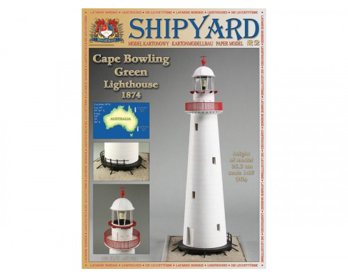 Сборная картонная модель Shipyard маяк Cape Bowling Green (№52), 1/87