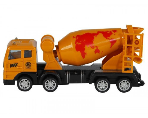 Машина AUTODRIVE Бетоновоз инерционная, в/п 26,4*4*18,5см