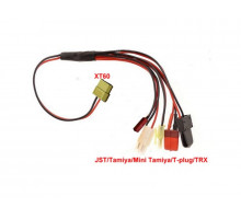 Кабель для зарядного устройства XT60 - TRX/Tamiya/JST/T-plug/Mini Tamiya