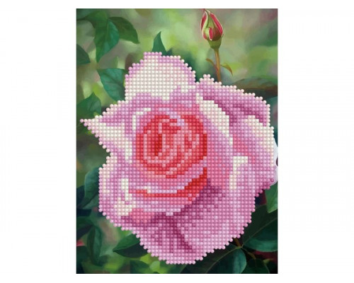 Алмазная мозаика 15х20 ЦВЕТОК РОЗЫ (11 цветов)