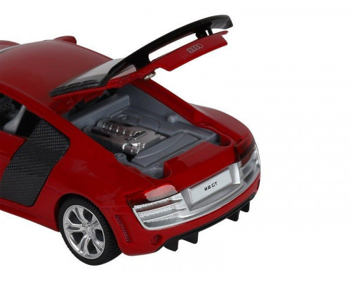 Машина АВТОПАНОРАМА Audi R8 GT, красный, 1/32, свет, звук, инерция, в/к 17,5*13,5*9 см