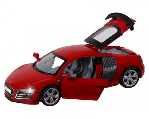 Машина АВТОПАНОРАМА Audi R8 GT, красный, 1/32, свет, звук, инерция, в/к 17,5*13,5*9 см