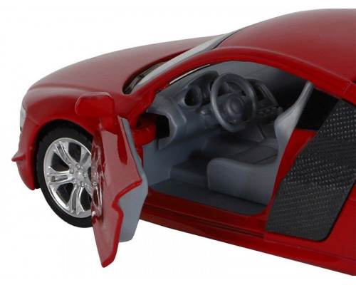 Машина АВТОПАНОРАМА Audi R8 GT, красный, 1/32, свет, звук, инерция, в/к 17,5*13,5*9 см