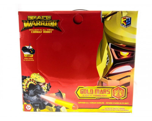 Р/У боевой робот-паук Space Warrior, лазер, ракеты, золотой, Ni-Mh и З/У, 2.4G