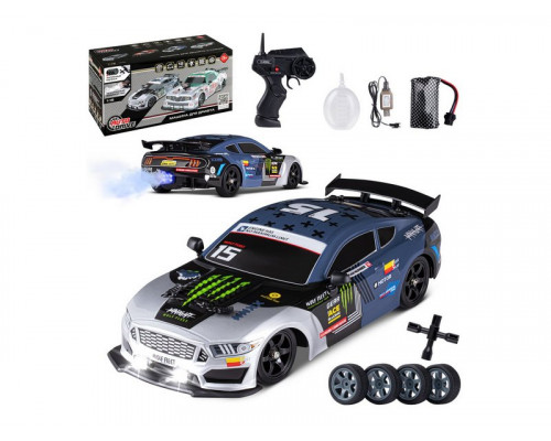 Радиоуправляемая машина AUTODRIVE для дрифта с паром JB0404641 1/16, 4WD, 2.4GHz, зап. колеса, свет