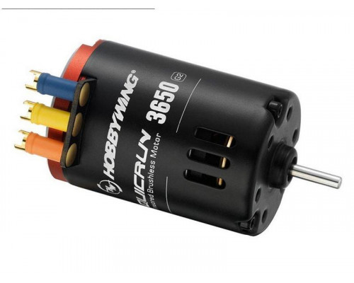 Бесколлекторный сенсорный мотор Hobbywing QUICRUN-3650SD-8.5T-BLACK-G2 (4560KV, 3,17/15мм, 1/10)