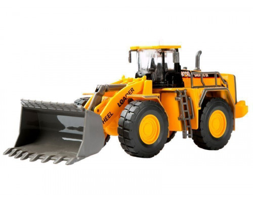 Машина АВТОПАНОРАМА БУЛЬДОЗЕР, 1/50, желтый, свет, звук, в/к 25*10*13 см