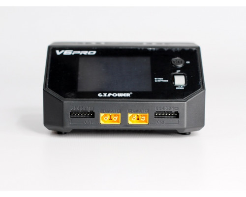 Универсальное зарядное устройство G.T.Power V6PRO Dual Power 7-30/220В, 16Aх2, USB, Wireless 7.5W