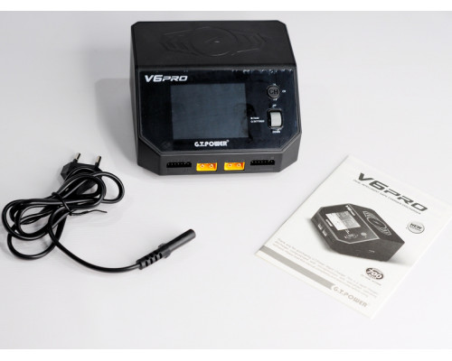 Универсальное зарядное устройство G.T.Power V6PRO Dual Power 7-30/220В, 16Aх2, USB, Wireless 7.5W