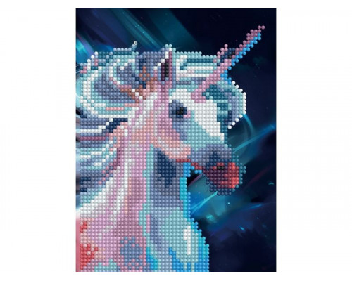 Алмазная мозаика 15х20 СКАЗОЧНЫЙ ЕДИНОРОГ (19 цветов)