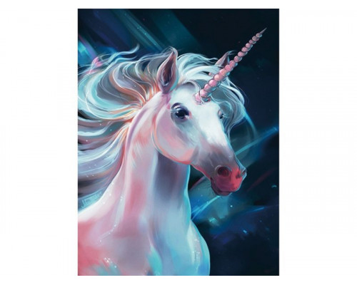 Алмазная мозаика 15х20 СКАЗОЧНЫЙ ЕДИНОРОГ (19 цветов)