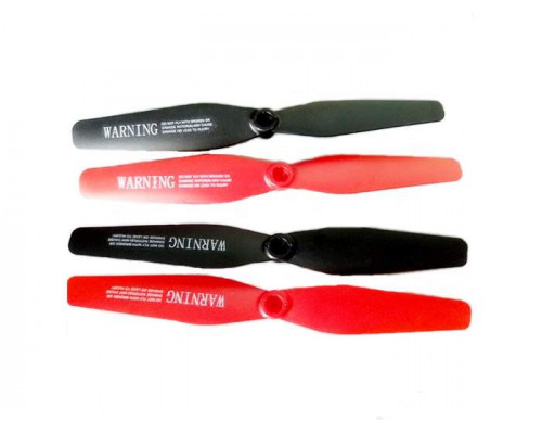 Лопасти для квадрокоптера Syma X54HW/HC, красные(2 шт), черные(2 шт)