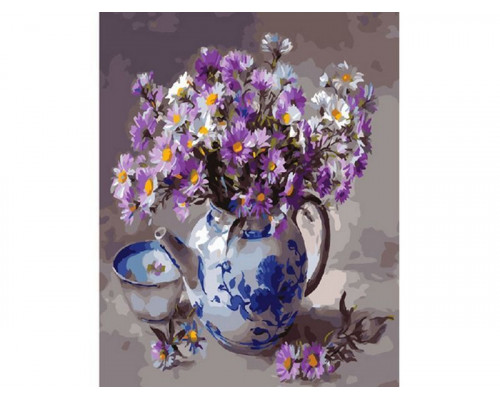 Картина по номерам 40х50 ЧАЙНОЕ НАСТРОЕНИЕ (28 цветов)