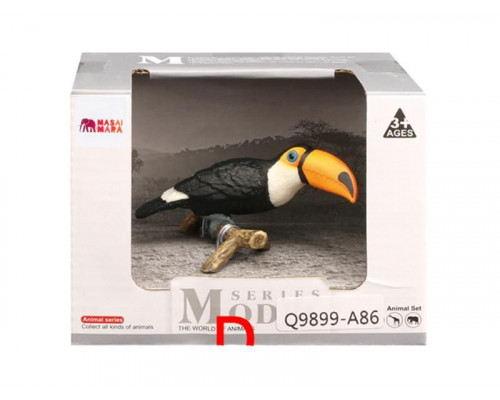 Фигурка игрушка MASAI MARA MM211-168 серии Мир диких животных: птица Большой тукан
