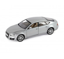 Машина "АВТОПАНОРАМА" Audi A7, серебряный, 1/24, свет, звук, в/к 24,5*12,5*10,5 см