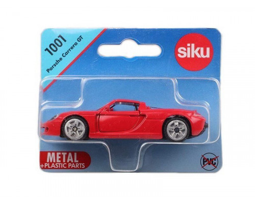 Легковой автомобиль Siku 1001 Porsche Carrera GT 1/55, 9.7 см, красный