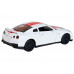 Машина АВТОПАНОРАМА Nissan GT-R (R35), 1/32, белый, свет, звук, в/к 18*9*13,5 см
