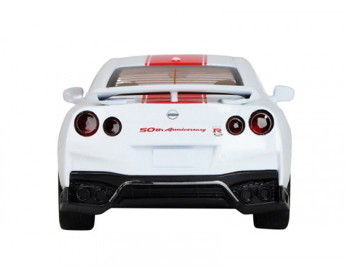 Машина АВТОПАНОРАМА Nissan GT-R (R35), 1/32, белый, свет, звук, в/к 18*9*13,5 см