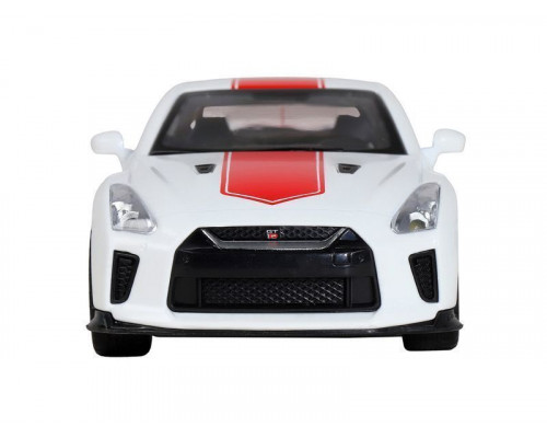 Машина АВТОПАНОРАМА Nissan GT-R (R35), 1/32, белый, свет, звук, в/к 18*9*13,5 см
