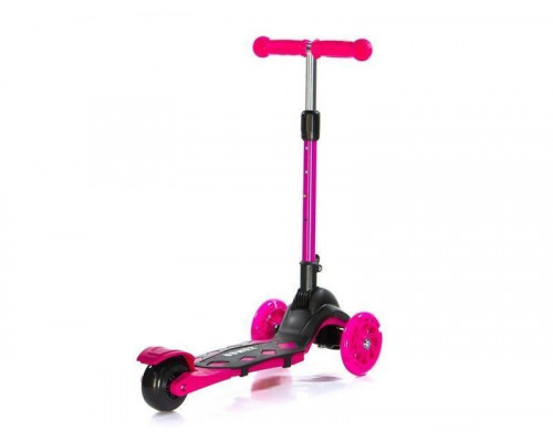 Самокат трехколесный Zumba  (чёрно-розовый)