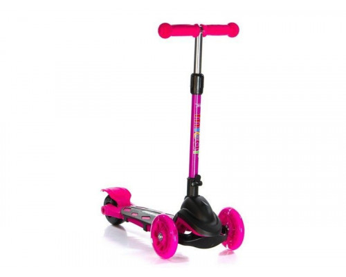 Самокат трехколесный Zumba  (чёрно-розовый)
