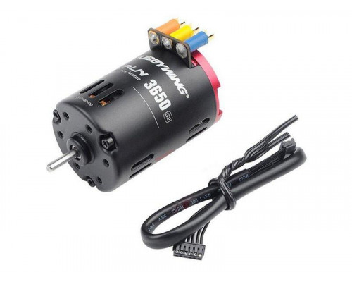 Бесколлекторный сенсорный мотор Hobbywing QUICRUN-3650SD-13.5T-BLACK-G2 (2850KV, 3,17/15мм, 1/10)