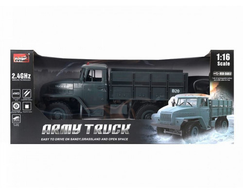 Р/У машина MZ УРАЛ 4x4 +акб 1/16
