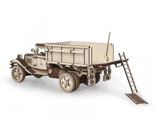 Деревянный конструктор Lemmo Грузовик ЛТ с кузовом, 217 деталей