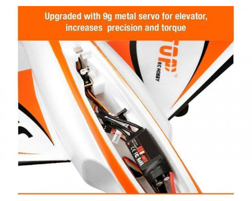 Радиоуправляемый самолет Top RC Jet Star Pro оранжевый 800мм импеллер 64мм 2.4G 4-ch LiPo RTF