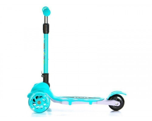 Самокат трехколесный Zumba  (голубой)