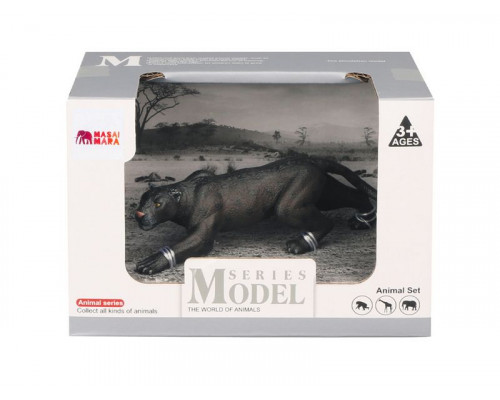 Фигурка игрушка MASAI MARA MM211-102 серии Мир диких животных: Черная пантера на охоте
