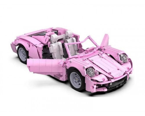 Конструктор CaDA спортивный автомобиль Pink Holiday 1/12 (1181 деталь)